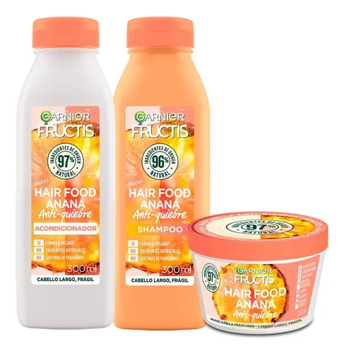 Kit Fructis Anti Quiebre Anana: Shampoo + Aco + Mascarilla
