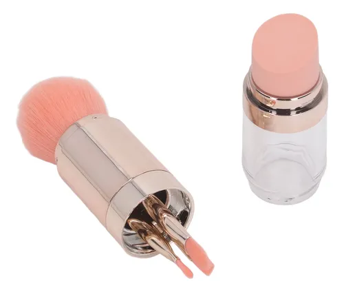 Esponja De Maquillaje 5 En 1, Brocha Holgada, Color Oro Rosa