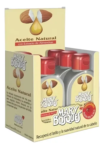 Aceite Con Extracto De Almendras Mary Bosques De 60 X6 Uni