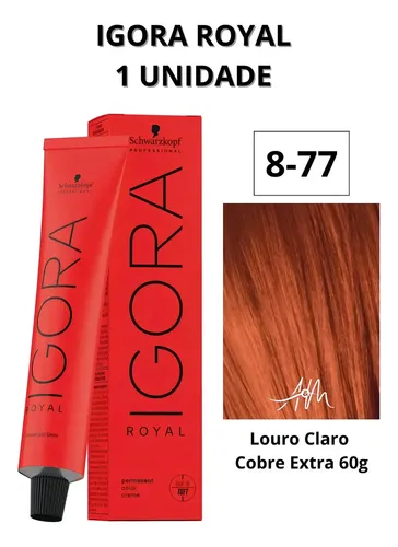 Tintura Coloración Schwarzkopf Professional Reds Igora Royal tono 8-77 para cabello