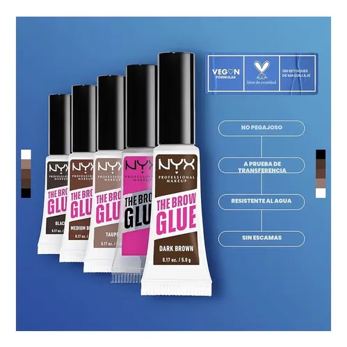 Nyx Professional-gel Para Cejas De Fijación Extrema. 3 Tonos