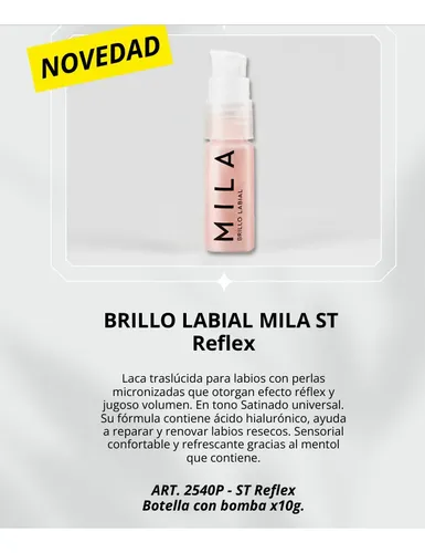 Brillo Labial Profesional Mila Reflex St Hialuronico Stream