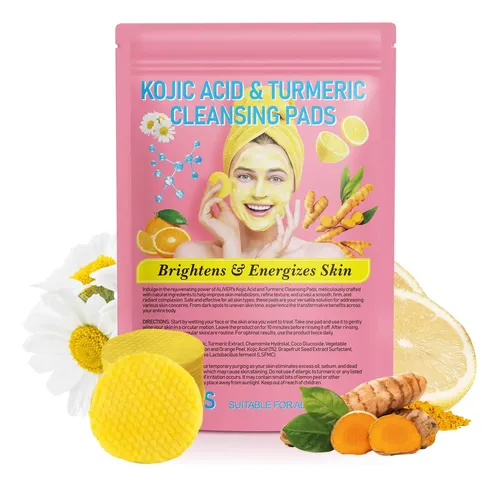 Almohadillas Limpiadoras Cúrcuma Rostro Manchas Oscuras