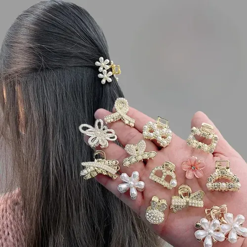 Y. Pinza De Pelo Con Forma De Perla Para Mujer, */