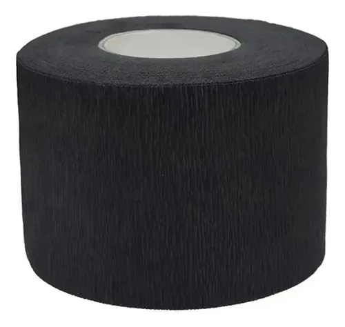 Banda De Cuello De Barbero Negra Desechable, Elástica, De Pa