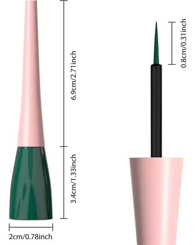 Delineador De Ojos Líquido Verde Oscuro Evpct 1pcs