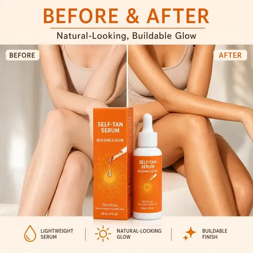 Gotas Autobronceadoras Para Rostro Naturales 2 Piezas