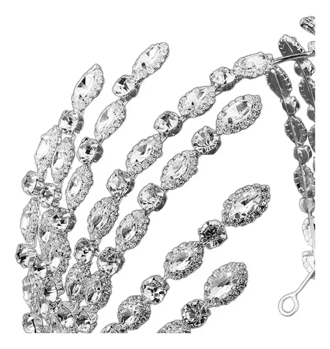 Diadema Nupcial Para Boda, Corona, Tiara, Vestido Estilo C