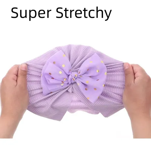@.. Gorritos Para Bebé Niña Moño Gorros Turbantes Headwrap