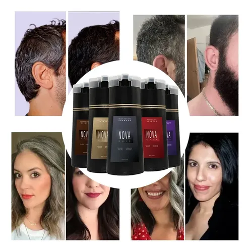 Shampoo Tintura Para Cabello Nova Hair 200 Ml