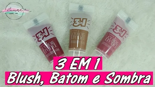 Labial Rubor y Sombra 3en1 Avon Color Trend Rosa/Marrón