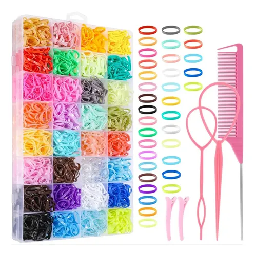 2000 Pc Mini Ligas For El Cabello Y Pinzas Niñas Accesorios