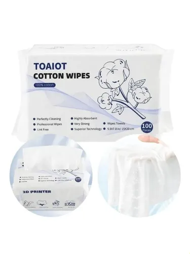 Toallitas Limpiadoras De Algodón 100 Piezas