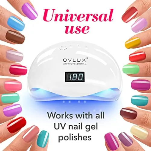 Ovlux Lámpara De Uñas Led Uv De 180 W, Máquina