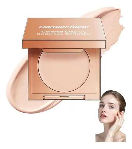 Corrector Iluminador 3 Tonos Nude Beige Con Espejo