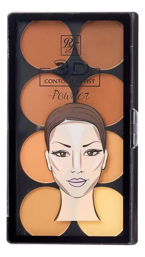 Ruby Kisses Paleta 3d Contour Polvo Medium Dark