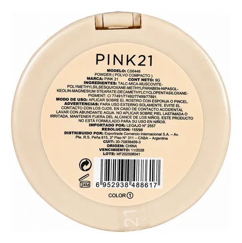 Polvo Compacto Pink 21 Dream Skin Maquillaje Facial
