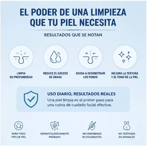 Limpador Facial Rejuvenescedor Com Ácido Salicílico Para O
