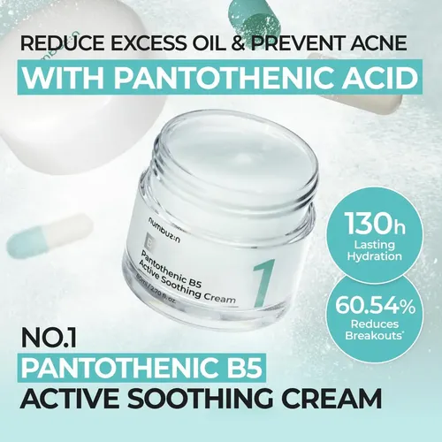 Numbuzin No.1 Pantothenic B5 Active Soothing Cream Momento De Aplicación Día/noche Tipo De Piel Todo Tipo De Piel