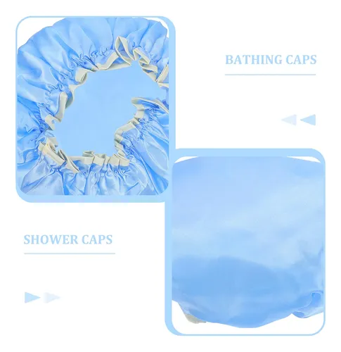 3 Gorros De Baño Impermeables De Doble Simples De Peva (xy)