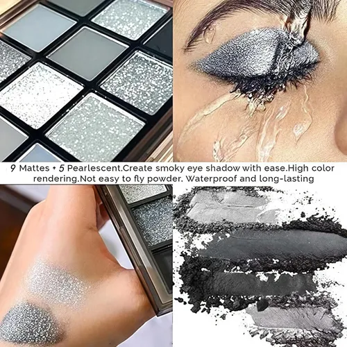Paleta De Sombras K’apeine 15 Tonos Mate/brillo/gótico