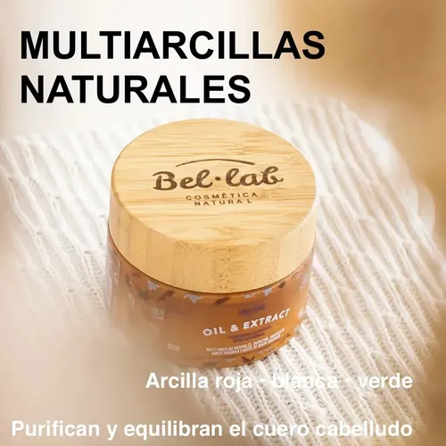 Mascara Capilar Bio Mineral Bel Lab Oil & Extract Arcilla Na