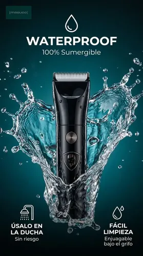 Corta Pelo Corporal Mini Recargable Daling Waterproof Negro