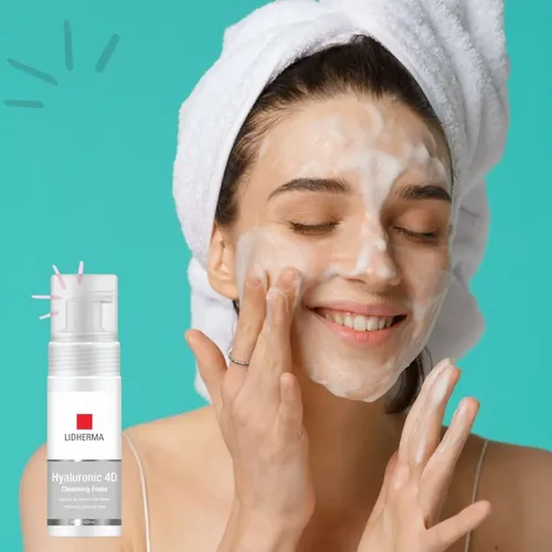 Hyaluronic 4d Cleansing Foam Espuma Limpieza Facial Lidherma Momento de aplicación Día/Noche Tipo de piel Todo tipo de piel