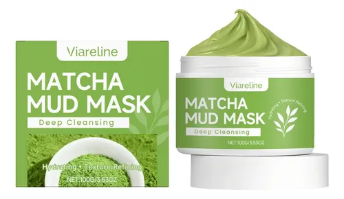 Mascarilla De Arcilla Matcha Viareline Para Piel Clara