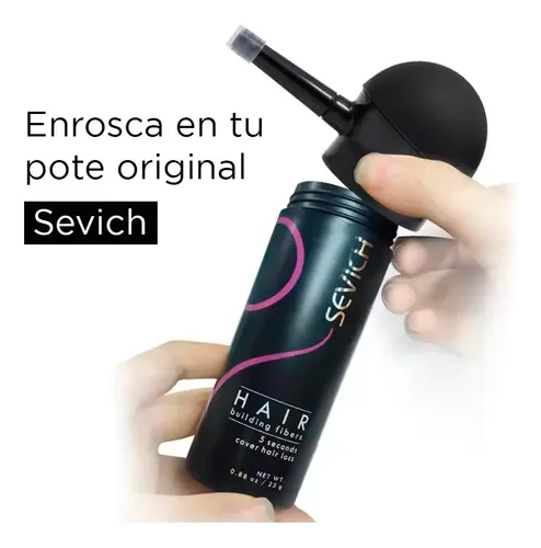 Fibras Capilares Sevich Aplicador Fijador Kit Castaño Medio