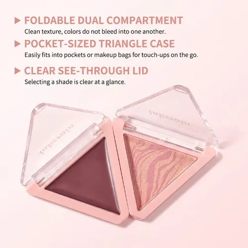 Dúo De Rubor En Polvo Para Mujer, Eyes Lips Face, 4g