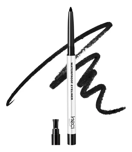 Lápiz Delineador Gel De Larga Duración Heci Beauty Negro