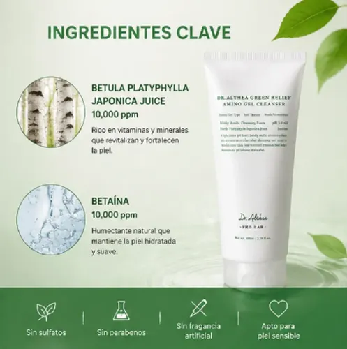 Gel Limpiador Calmante De Aminoácidos