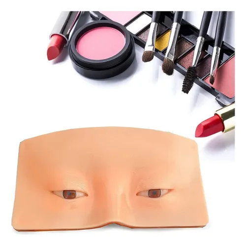Maniquí De Maquillaje De Práctica De Silicona Ojos Faciales
