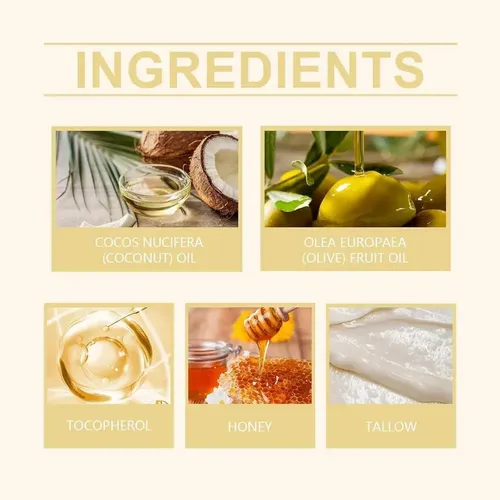 Bálsamo Suavizado De Sebo Bovino Y Miel, Crema Facial Con