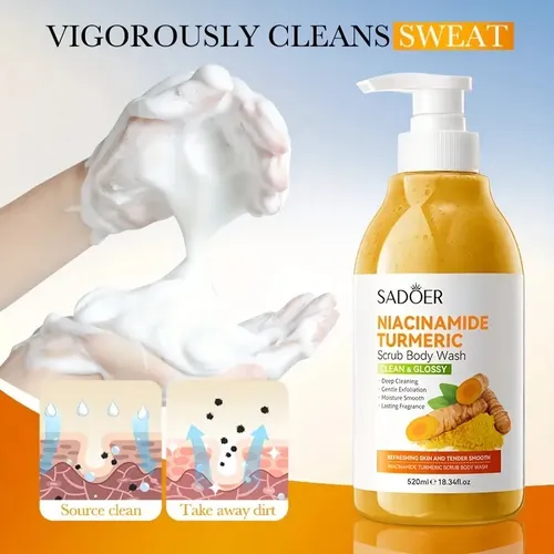Gel De Baño Exfoliante De Cúrcuma Y Niacinamida T520