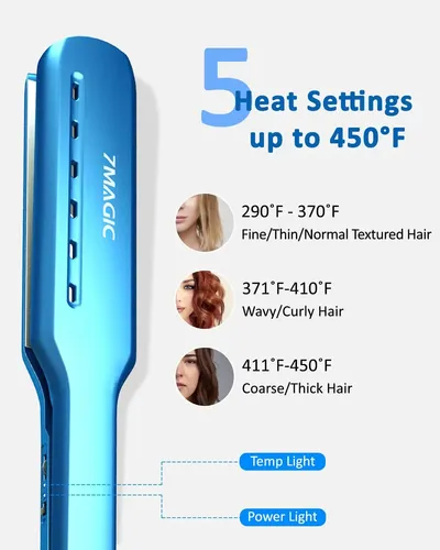 Nano Titanium Hair Straightener, 1.7  Wide Flat Iron For …