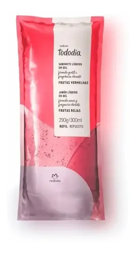 Natura Tododia Repuesto Jabon Liquido Corporal Frutas Rojas