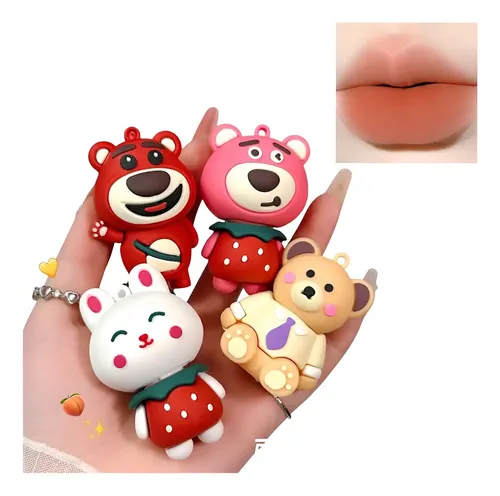 Labial Liquido Terciopelo Forma De Animalitos Cute
