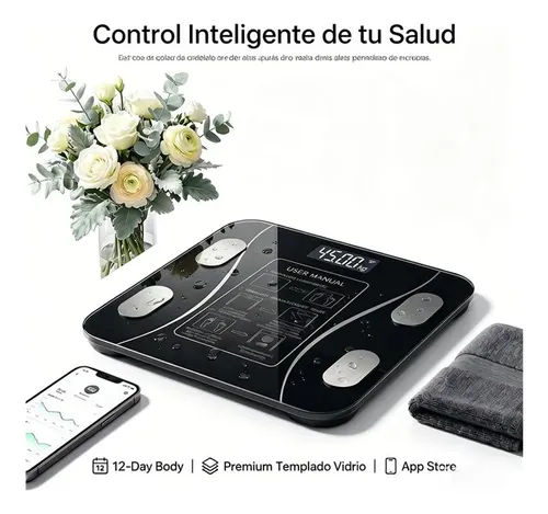 Báscula Inteligente Digital Baño Mide Grasa Muscular Imc Su