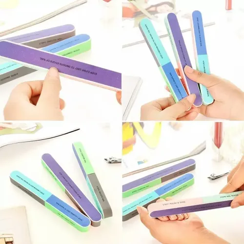 Lima Para Uñas 7 En 1 Rectangular Uñas Esculpidad