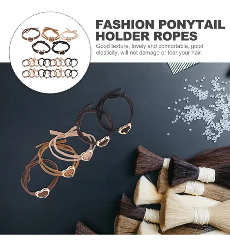 30 Cintas Elásticas Para El Pelo Con Decoración De Corazón,