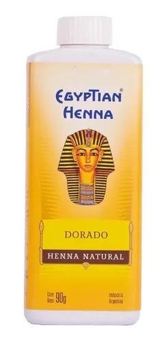 Egyptian Henna Matizador Polvo X 90 DORADO