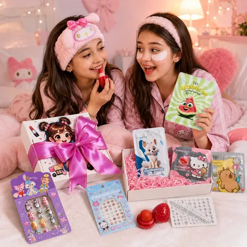 Skincare Box Niña Productos Veganos Hipoalergenicos Cute