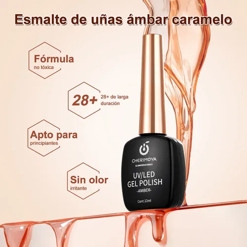 Esmalte Semipermanente Amber 12ml Cherimoya
