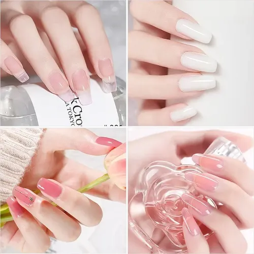 . Kit De Gel For Uñas Uv Led Lamp Poly Gel Polish Set