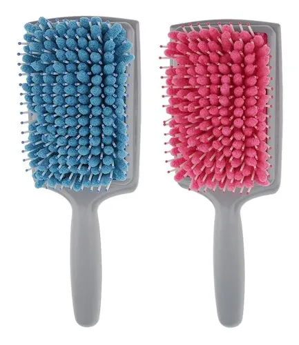 Cepillo Para Barba Con Toalla Microfibra 1 Pieza Azul Rosa