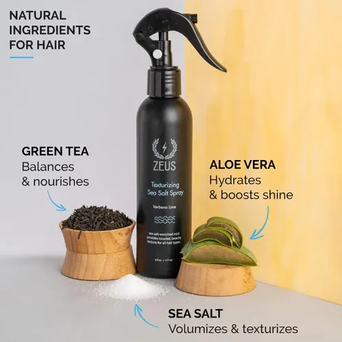 Aerosol Para Cabello Con Sal Marina Zeus, Bruma Voluminizado