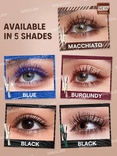 Máscara De Pestañas Impermeable Sheglam Todo En Uno, Color A