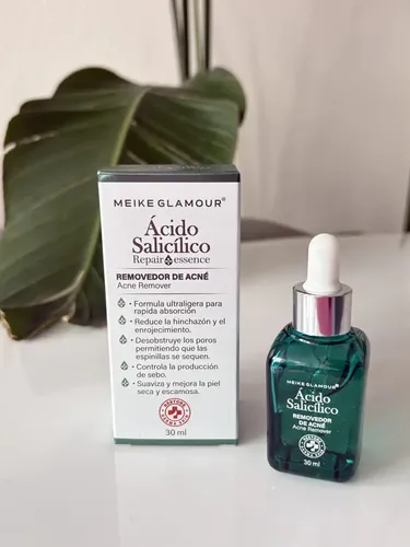 Serum Removedor Acne Acido Salicilico Meike Amour 30ml Momento De Aplicación Día/noche Tipo De Piel Acneica